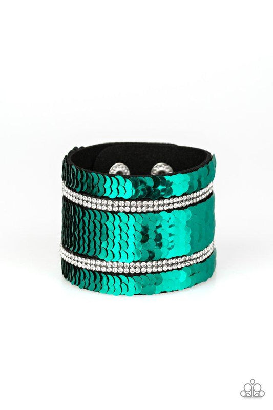 Pulsera Paparazzi ~ Servicio MERMAID - Verde