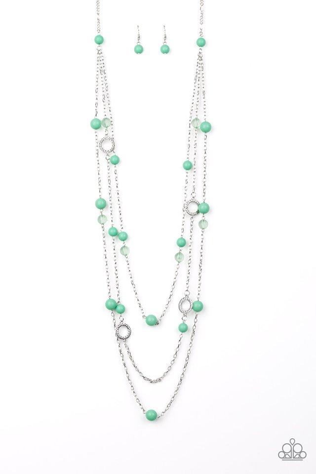 Paparazzi Necklace ~ Brilliant Bliss - Green