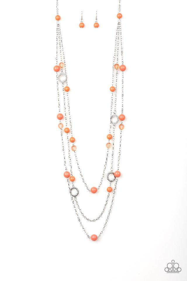 Collar Paparazzi ~ Brilliant Bliss - Naranja