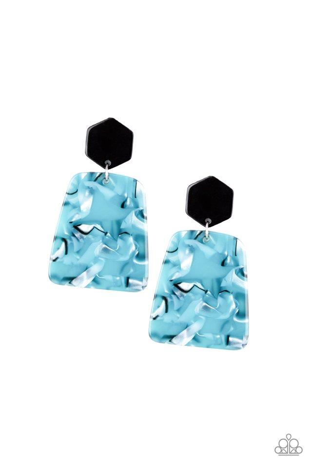 Paparazzi Earring ~ Majestic Mariner - Blue