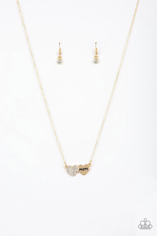 Collar Paparazzi ~ Mamá sabe más - Oro