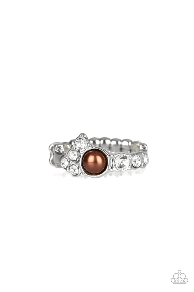 Paparazzi Ring ~ Center Stage Celebrity - Brown