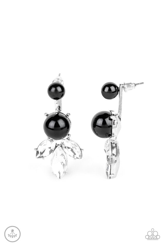 Extra Elite - Black - Paparazzi Earring Image