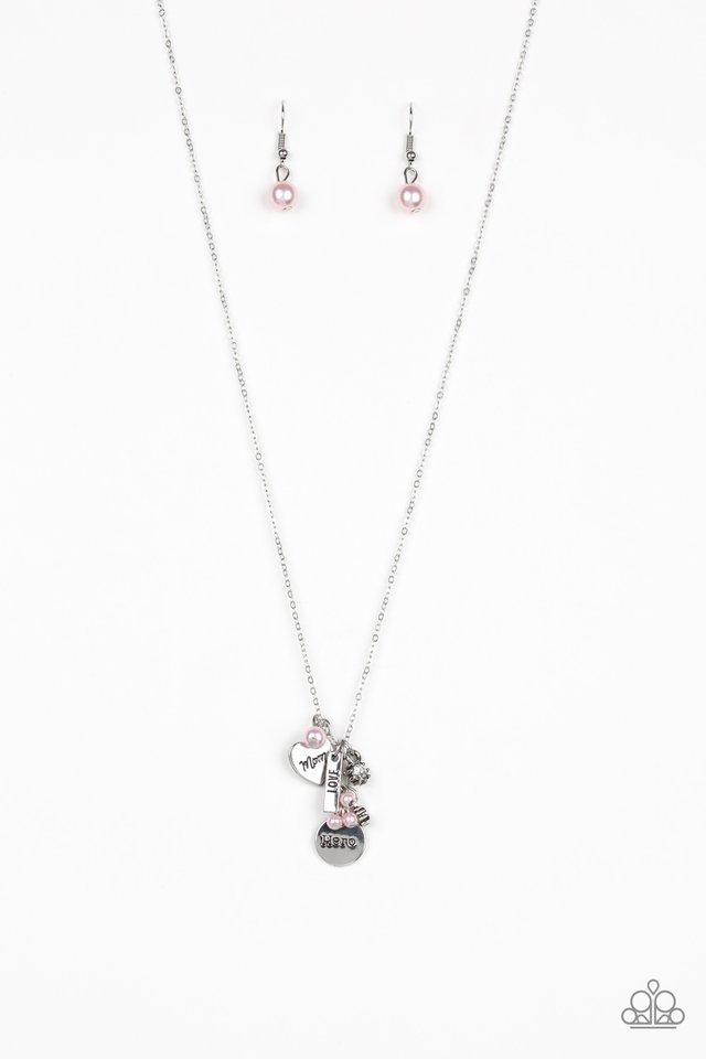 Paparazzi Necklace ~ Thats My Mom - Pink