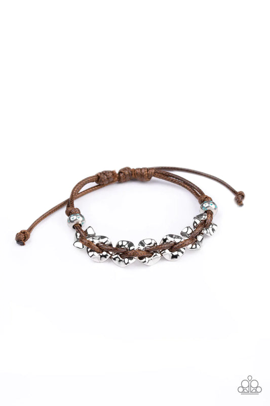 Paparazzi Bracelet ~ Ride The Rails - Brown