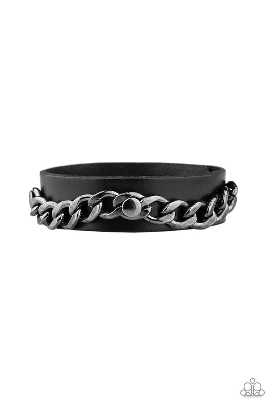 Pulsera Paparazzi ~ Be The CHAINge - Negro