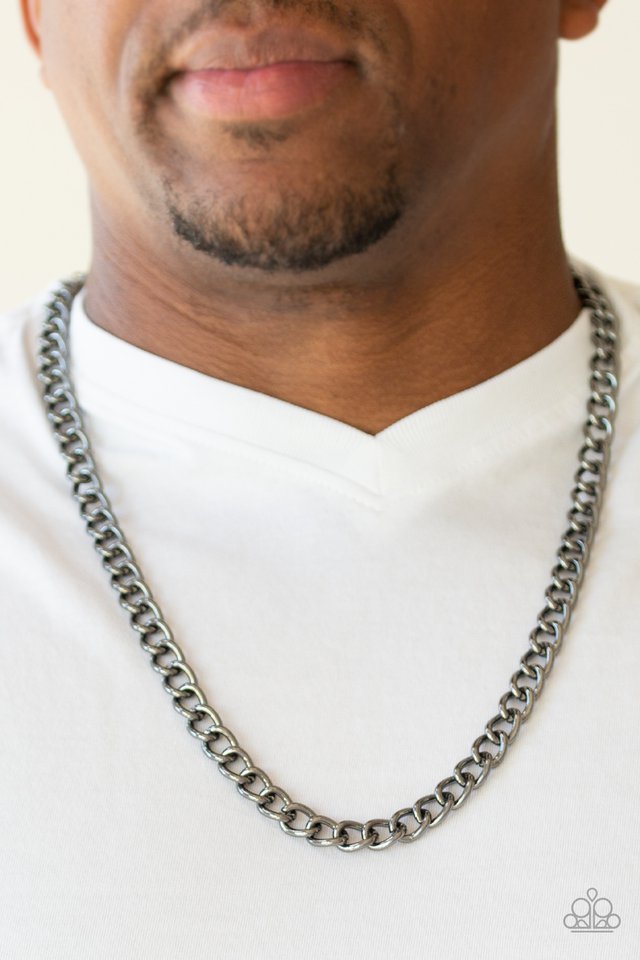 Full Court - Black - Paparazzi Necklace Image