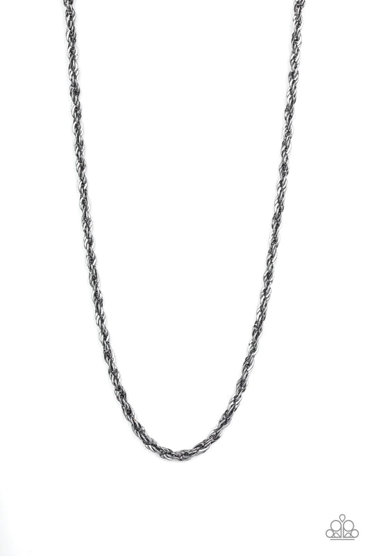 Paparazzi Necklace ~ Instant Replay - Black