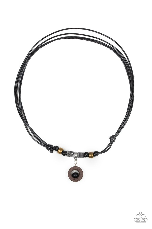 Tiki Thunder - Black - Paparazzi Necklace Image