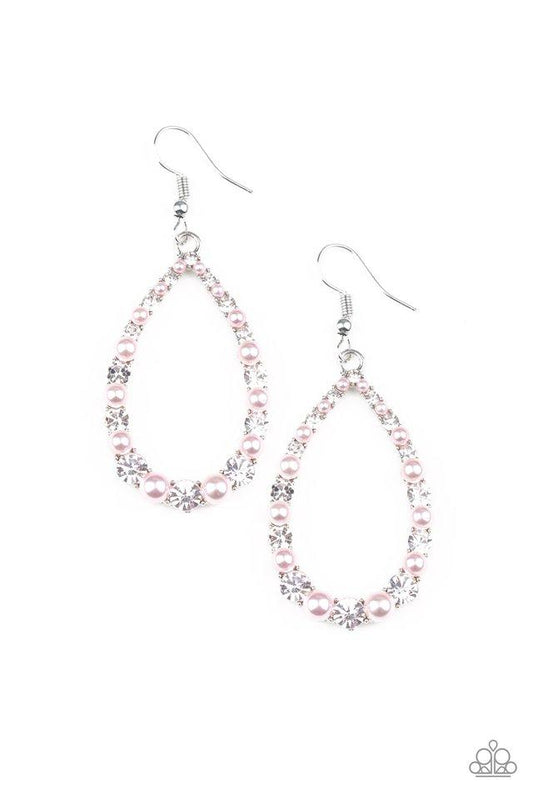 Paparazzi Earring ~ Gala Go-Getter - Pink