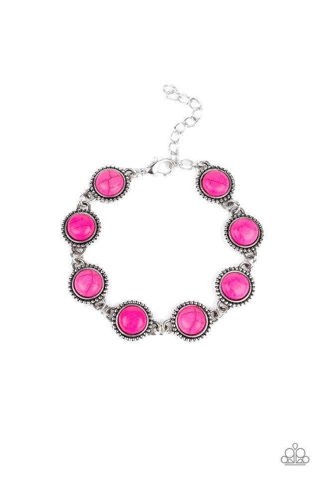Paparazzi Bracelet ~ Carved In SANDSTONE - Pink