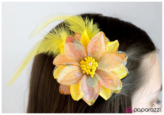 Accesorios para el cabello de paparazzi: estilo dramático - Amarillo