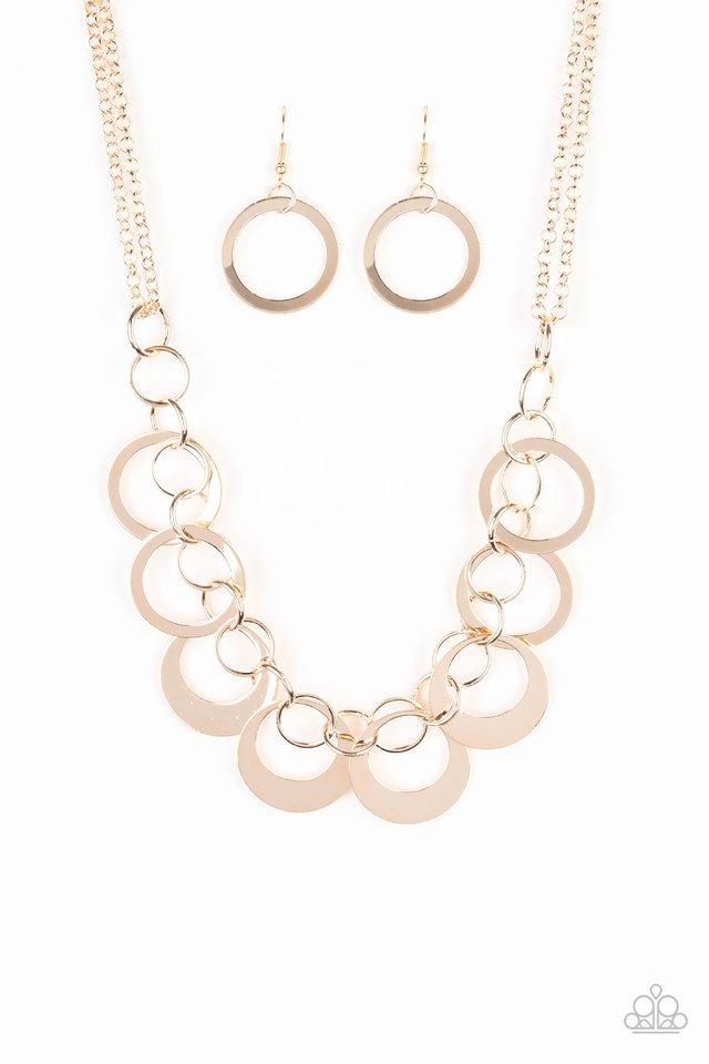 Paparazzi Necklace ~ In Full Orbit - Rose Gold