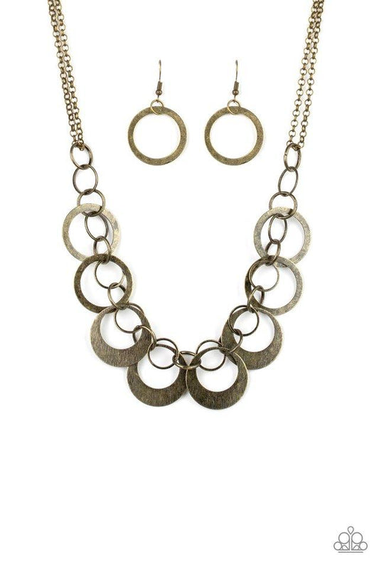 Paparazzi Necklace ~ In Full Orbit  - Brass