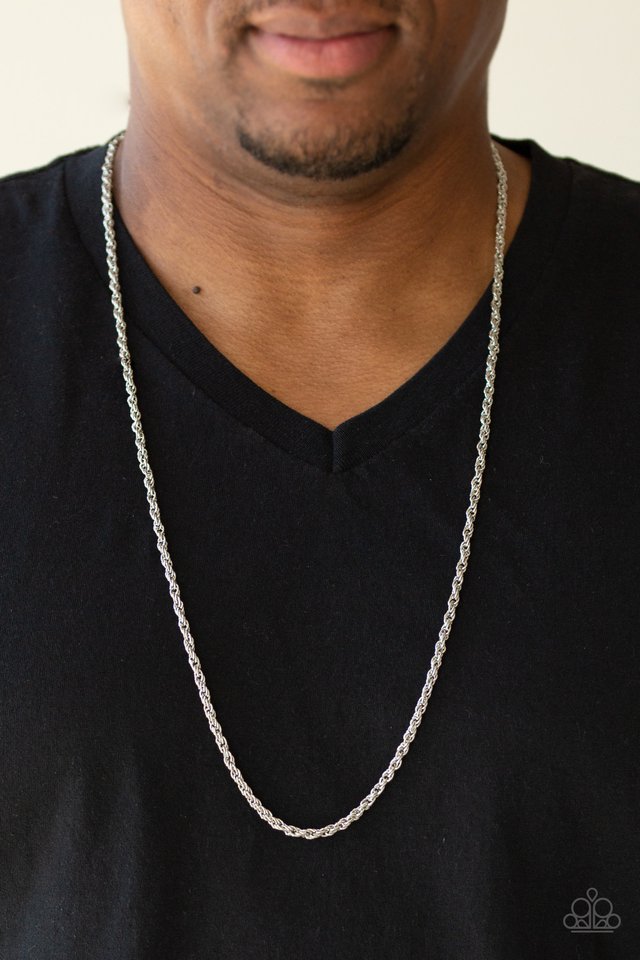 The Go-To Guy - Silver - Paparazzi Necklace Image