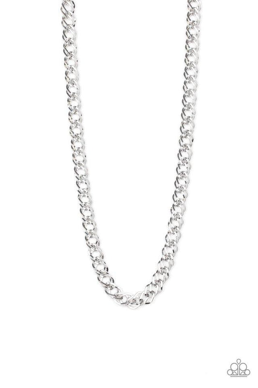 Paparazzi Necklace ~ Undefeated - Silver