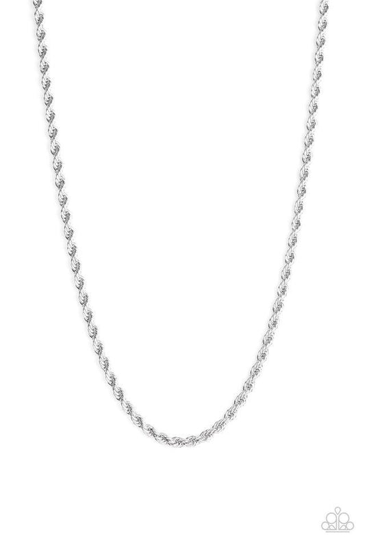 Collar Paparazzi ~ Doble Dribble - Plata