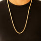 Boxed In - Gold - Paparazzi Necklace Image