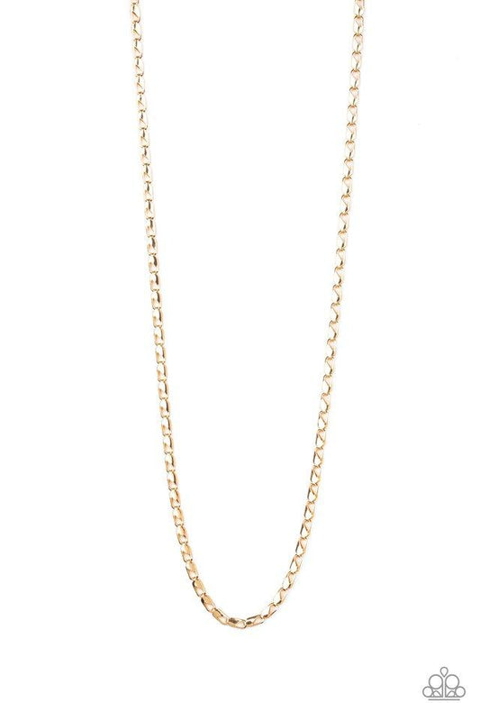 Paparazzi Necklace ~ Free Agency - Gold