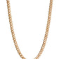 Undefeated - Gold - Paparazzi Necklace Image