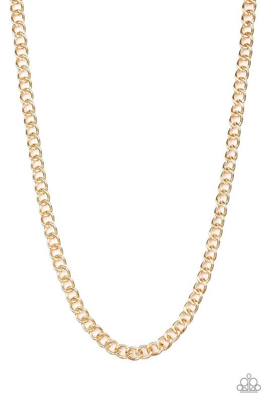 Full Court - Gold - Paparazzi Necklace Image