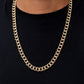 Full Court - Gold - Paparazzi Necklace Image