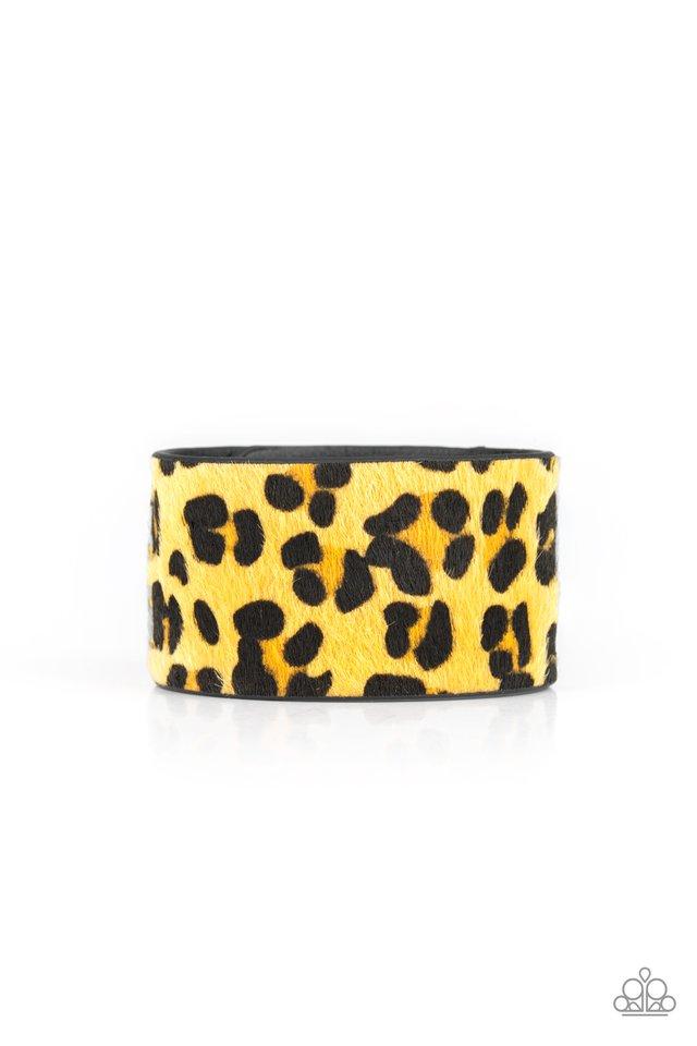 Paparazzi Bracelet ~ Cheetah Cabana - Yellow