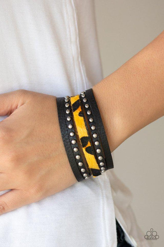 Paparazzi Bracelet ~ Born To Be WILDCAT - Yellow