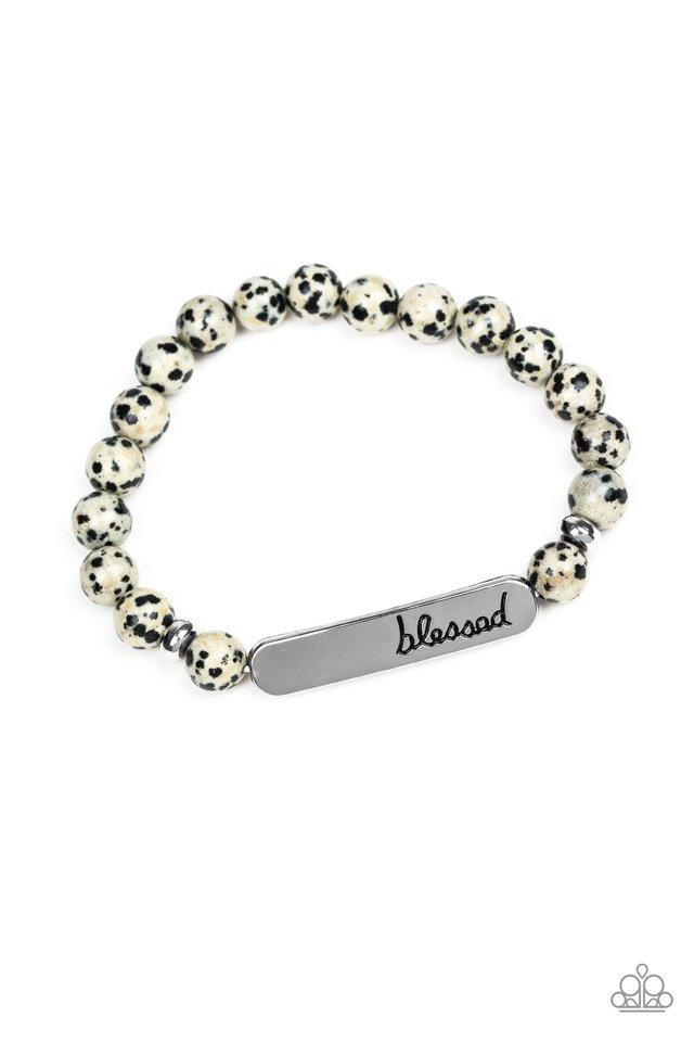 Pulsera Paparazzi ~ Simplemente bendecida - Negra