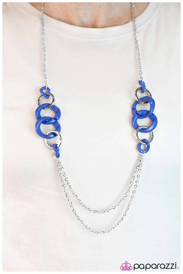 Paparazzi Necklace ~ True Blue - Blue