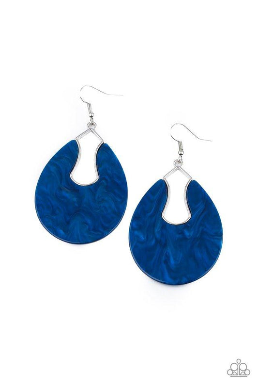 Paparazzi Earring ~ Pool Hopper - Blue