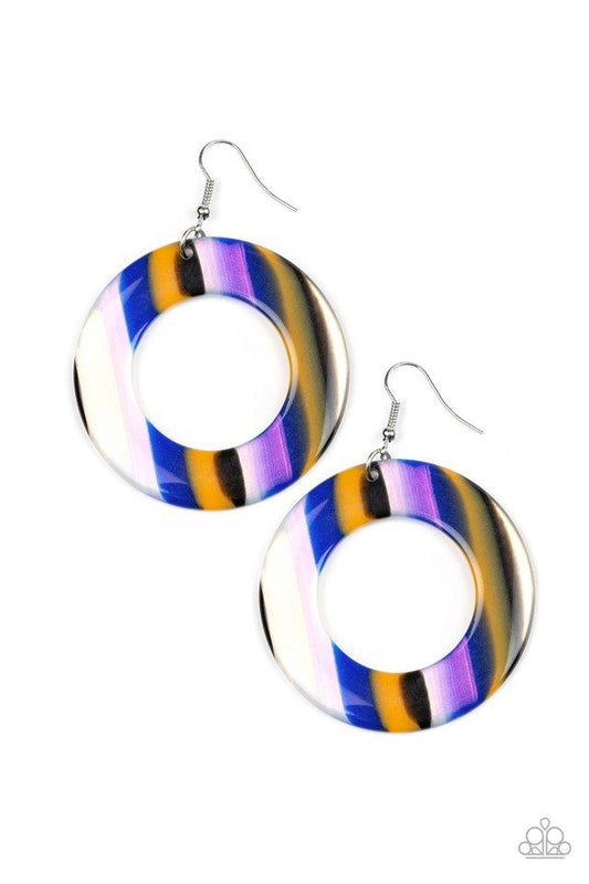 Paparazzi Earring ~ In Retrospect - Blue