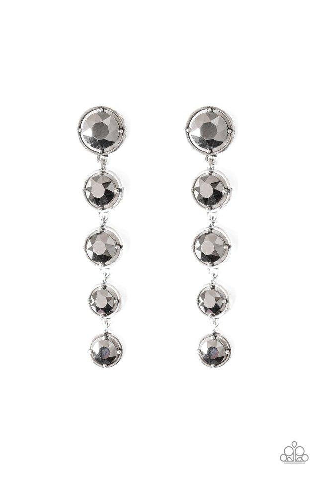 Paparazzi Earring ~ Drippin In Starlight - Silver