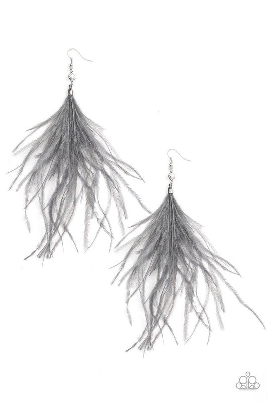 Paparazzi Earring ~ The SHOWGIRL Next Door - Silver