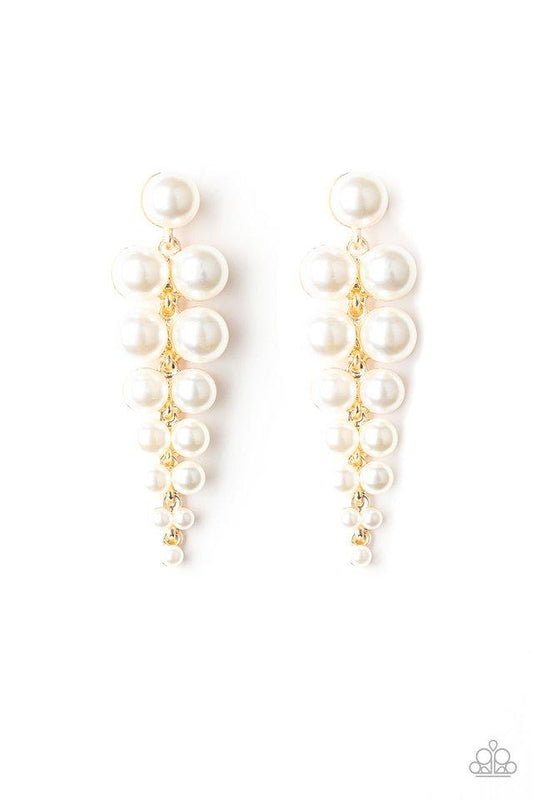 Paparazzi Earring ~ Totally Tribeca - Gold