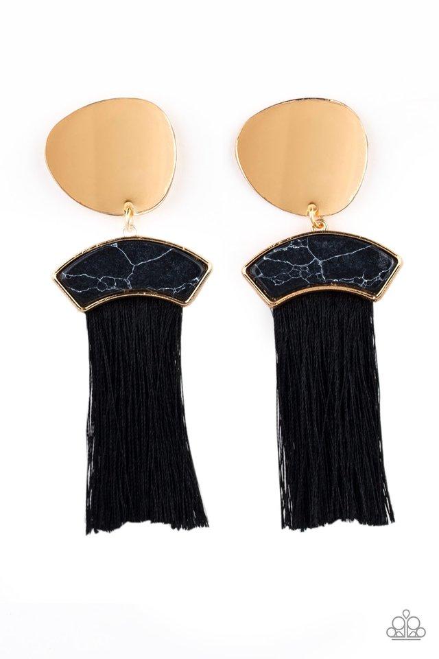 Paparazzi Earring ~ Insta Inca - Gold