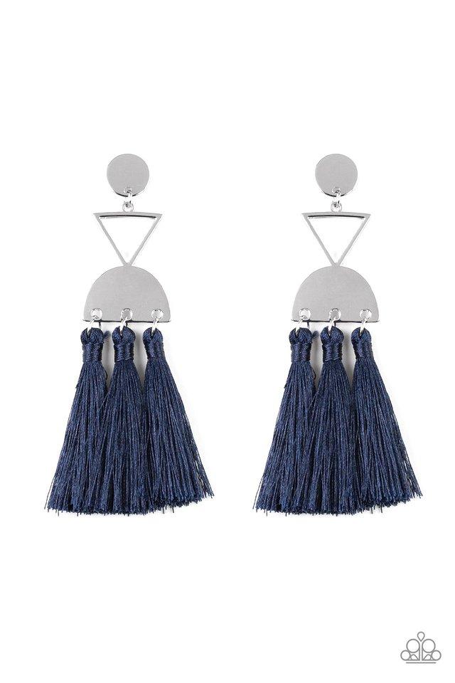 Pendiente Paparazzi ~ Tassel Trippin - Azul