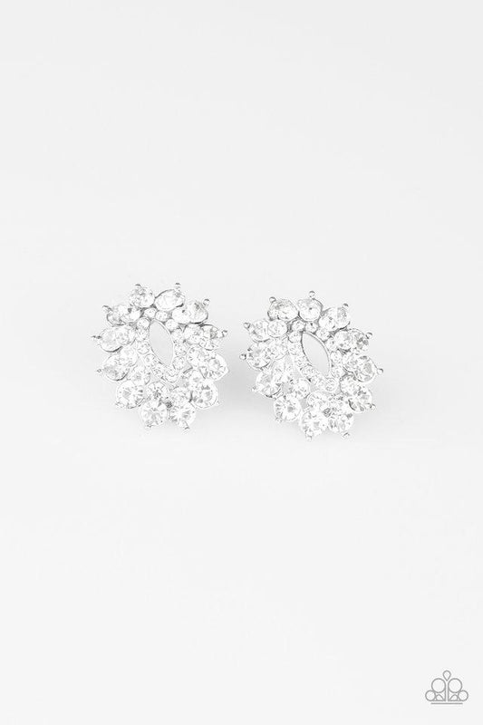 Paparazzi Earring ~ Brighten The Moment - White