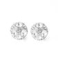 Diamond Daze - White - Paparazzi Earring Image