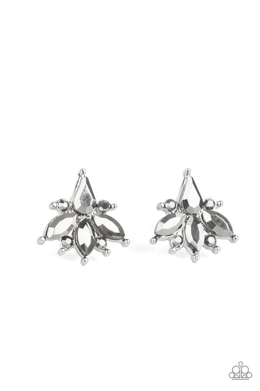 Stellar Sheen - Silver - Paparazzi Earring Image