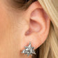 Stellar Sheen - Silver - Paparazzi Earring Image