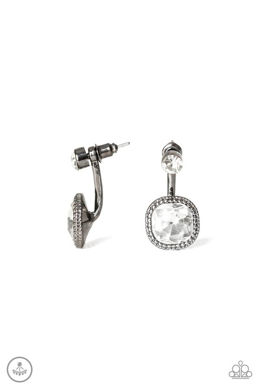 Celebrity Cache - Black - Paparazzi Earring Image