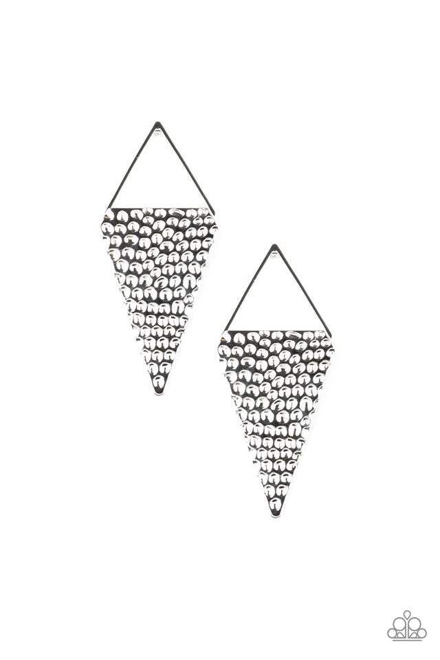 Have A Bite - Silver - Paparazzi Earring Image