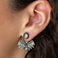 Wing Fling - Brass - Paparazzi Earring Image