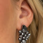 Galaxy Glimmer - Black - Paparazzi Earring Image