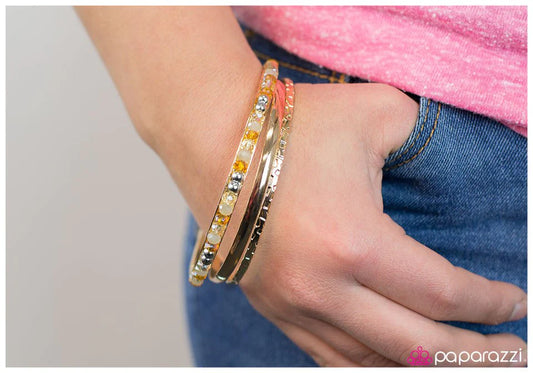 Paparazzi Bracelet ~ What All the Fuss Is About - Gold