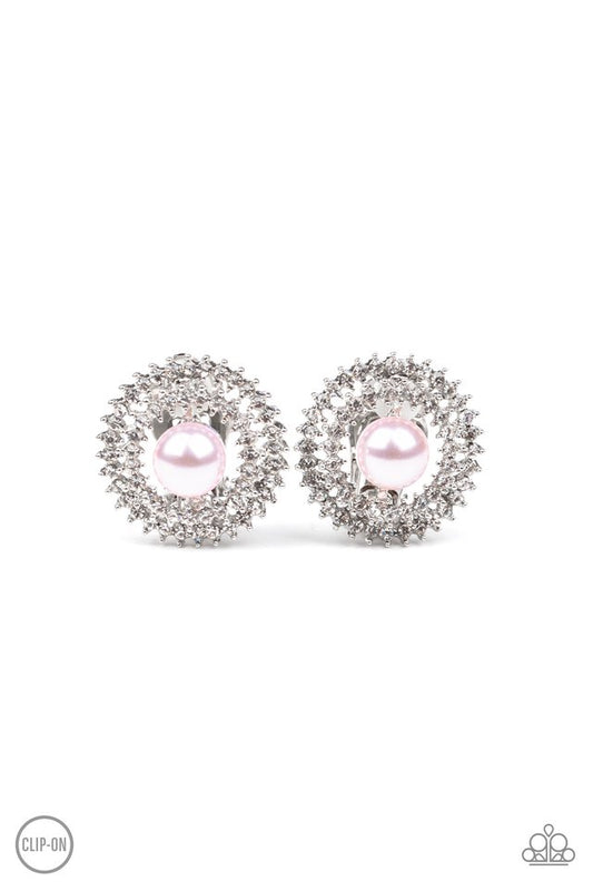 Broadway Breakout - Pink - Paparazzi Earring Image