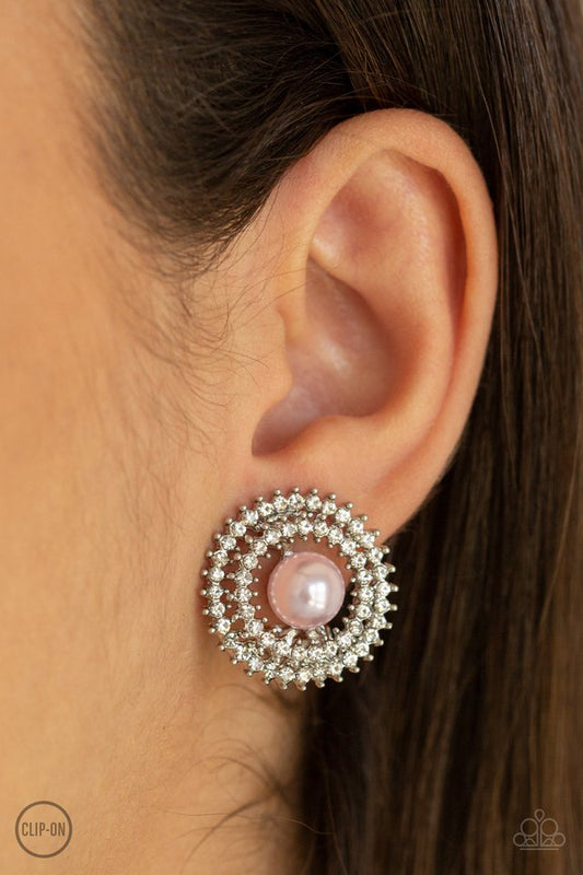 Broadway Breakout - Pink - Paparazzi Earring Image