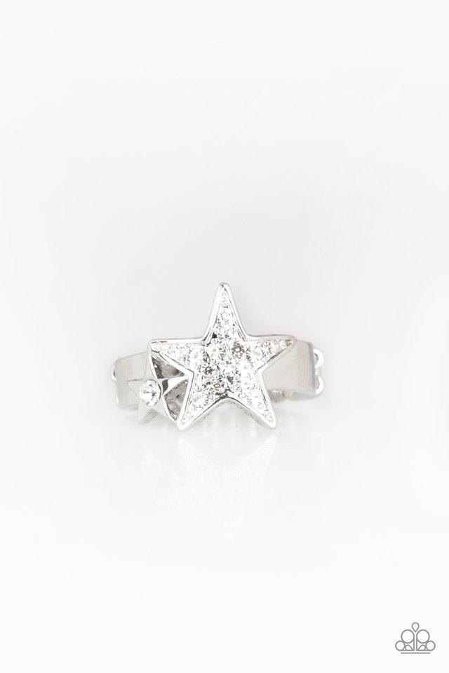 Paparazzi Ring ~ Star-Spangled Starlet - White
