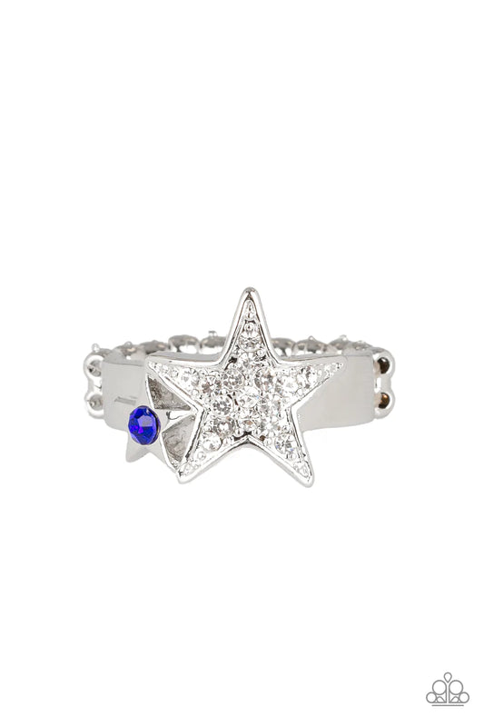 Paparazzi Ring ~ Star-Spangled Starlet - Blue